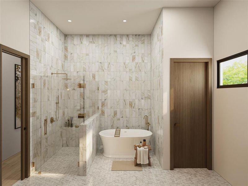 Furnished interior view inside a new home in , Dallas (Image 5).