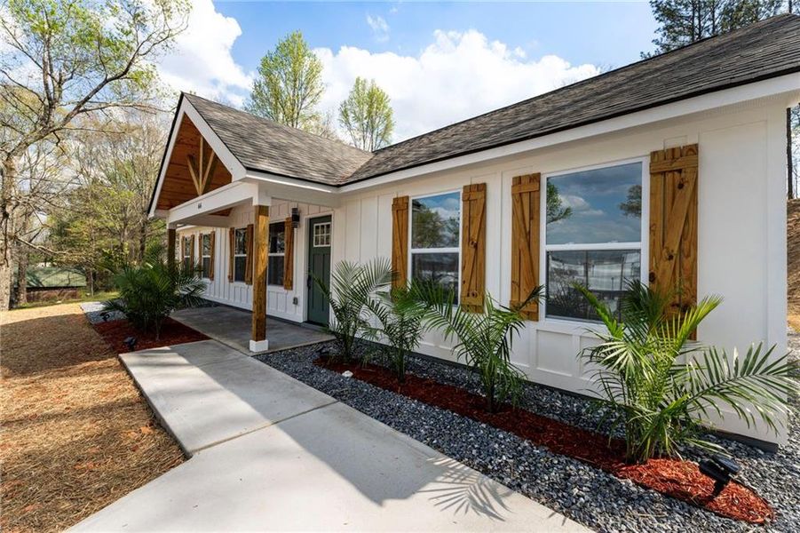 Exterior details and patio area of a home in , Cartersville (Image 28).