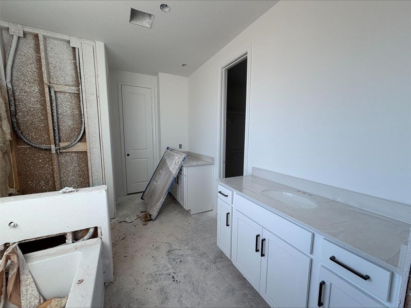 Actual progress of your home.