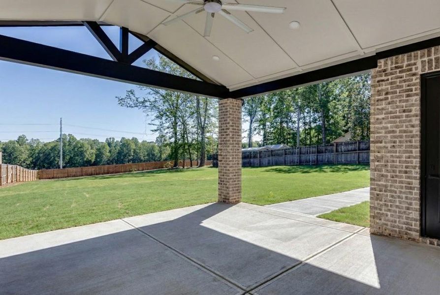 Exterior details and patio area of a home in , Buford (Image 29).