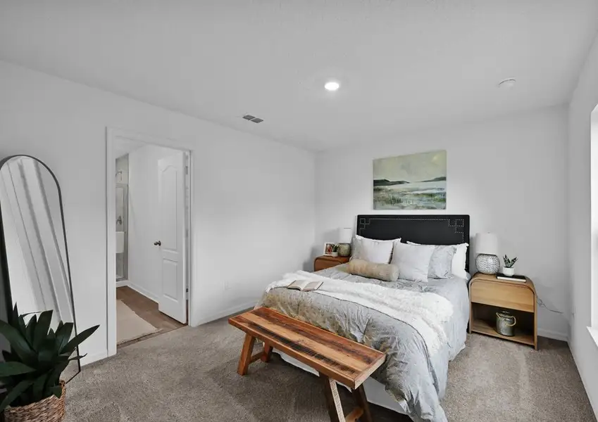 Rest and relaxation await in the master bedroom Rest and relaxation await in the master bedroom