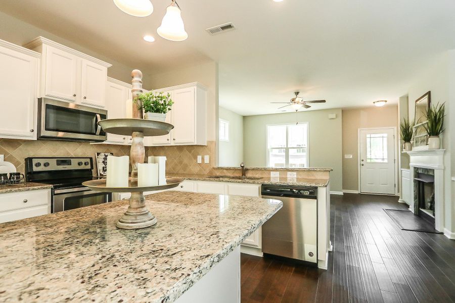 Representative furnished interior of a home built from the Els by RiverWILD Homes in Riverwood Ranch, Clayton (Image 8).