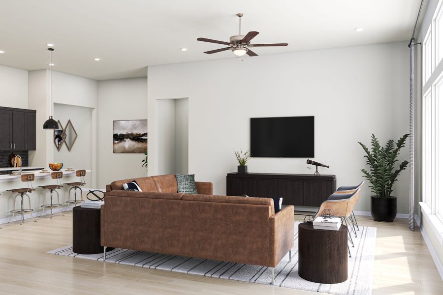 Representative furnished interior of a home built from the Bryker by Tri Pointe Homes in Lariat, Liberty Hill (Image 12).