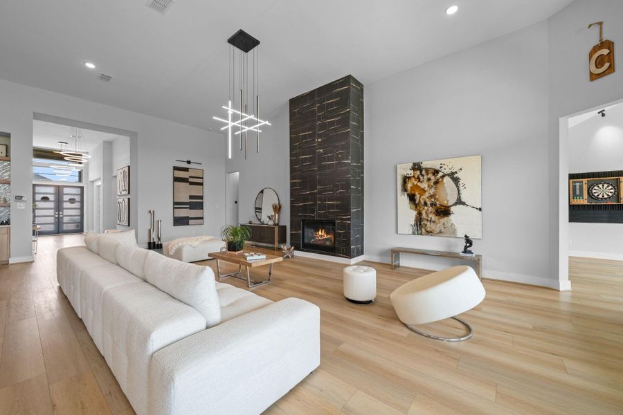 Furnished interior view inside a new home in , Cypress (Image 27).