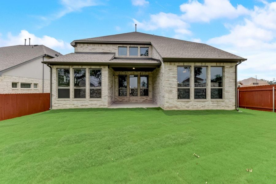 Rear of Home with Covered Patio - Representative Photo