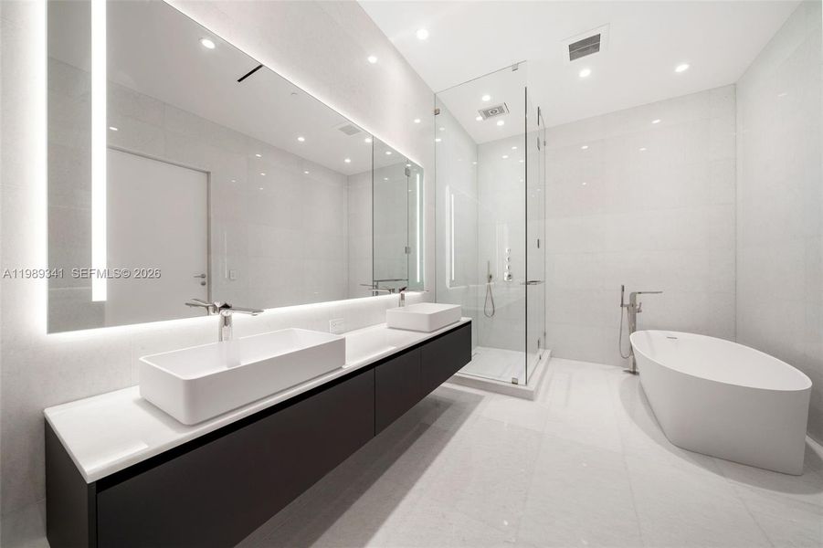 Furnished interior view inside a new home in , Miami (Image 52).