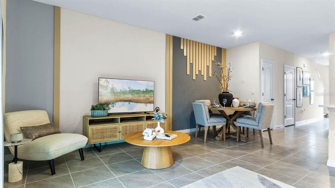 Furnished interior view inside a new home in , Land O' Lakes (Image 10).