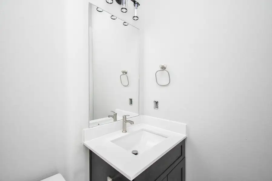 Half Bath has a clean and upscale look Half Bath has a clean and upscale look