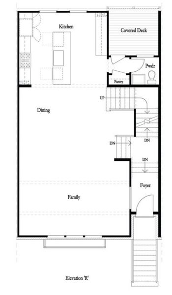 2D floor plan layout for the The Chaucer by The Providence Group in Towns on Thompson, Alpharetta, GA (Image 5).