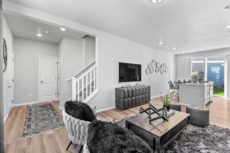 Furnished interior view inside a new home in Banning Lewis Ranch, Colorado Springs (Image 6).