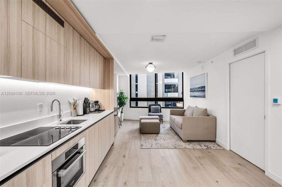 Furnished interior view inside a new home in , Miami (Image 13).