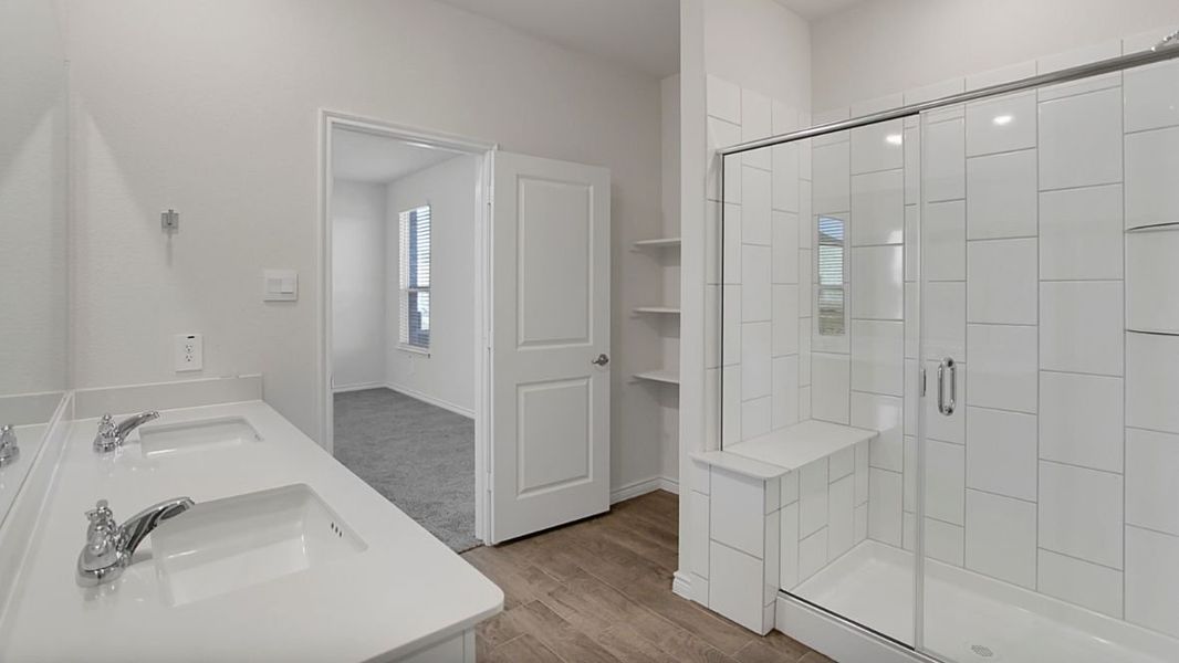 Furnished interior view inside a new home in Prairie Oaks, Oak Point (Image 9).