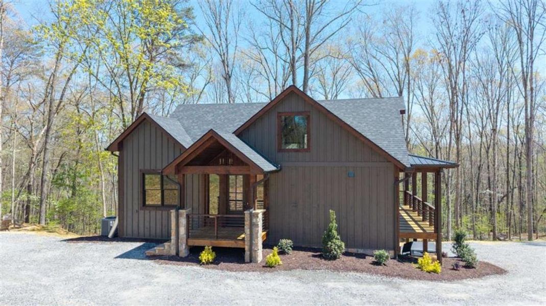 Front exterior of a new home in , Mineral Bluff, GA, highlighting curb appeal (Image 19).