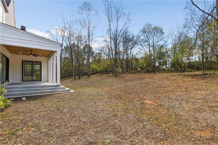 Exterior details and patio area of a home in , Roswell (Image 29).