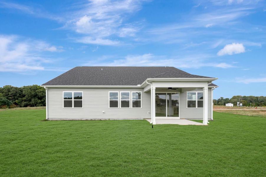 Exterior details and patio area of a home in McAlister Creek, Clayton (Image 3).