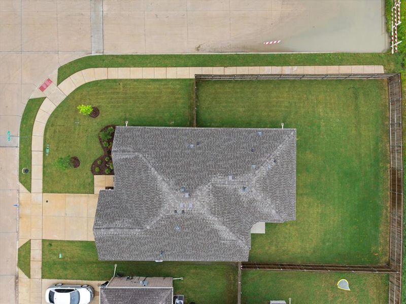 Exterior details and patio area of a home in Fox Landing, Caddo Mills (Image 26).