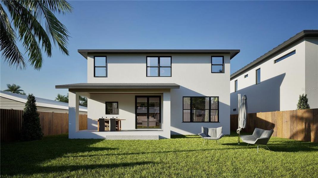 Exterior details and patio area of a home in , Sarasota (Image 4). Exterior details and patio area of a home in , Sarasota (Image 4).