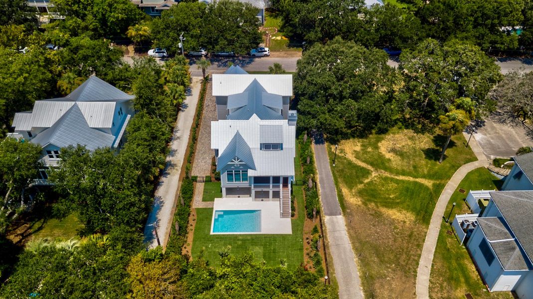 Front exterior of a new home in , Sullivan's Island, SC, highlighting curb appeal (Image 16). Front exterior of a new home in , Sullivan's Island, SC, highlighting curb appeal (Image 16).