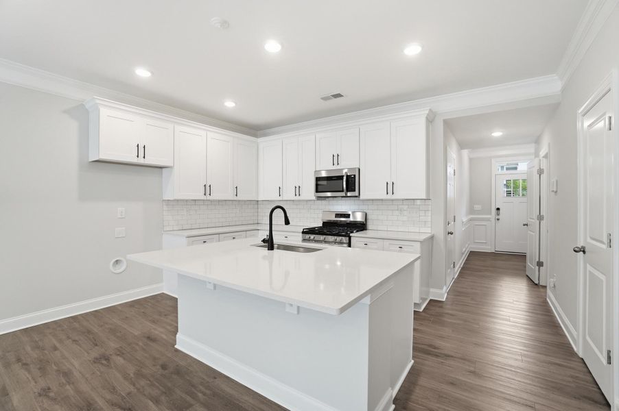 Furnished interior view inside a new home in Harrisburg Village Townhomes, Harrisburg (Image 10).