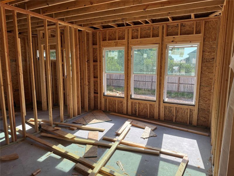 In-progress construction of a new home in , College Station, TX (Image 5).