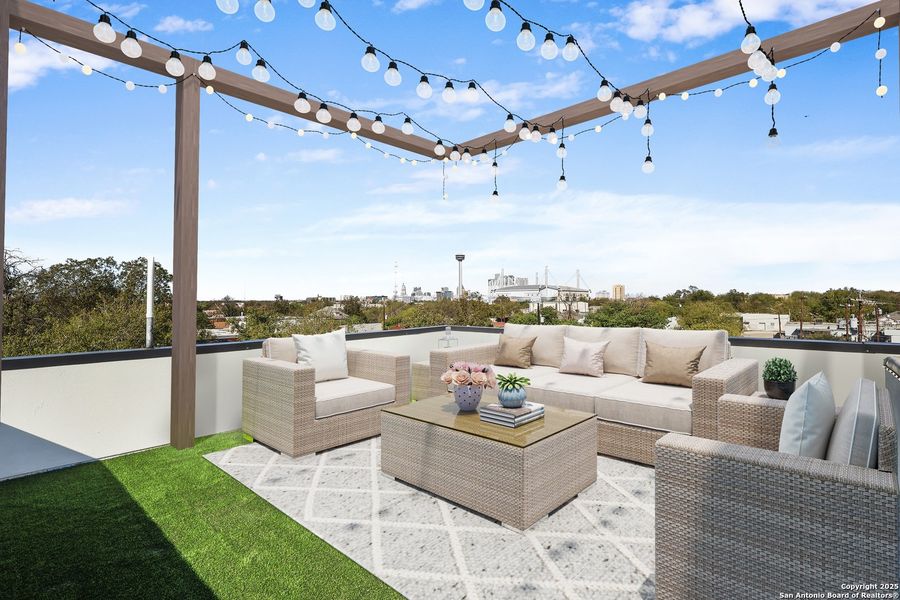 Exterior details and patio area of a home in , San Antonio (Image 22). Exterior details and patio area of a home in , San Antonio (Image 22).