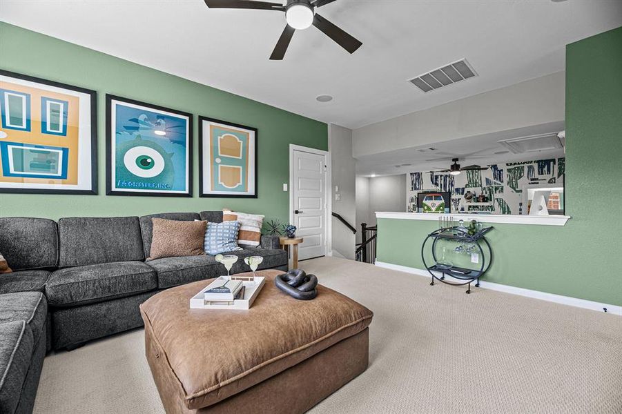 Furnished interior view inside a new home in Highwoods, Fort Worth (Image 13). Furnished interior view inside a new home in Highwoods, Fort Worth (Image 13).