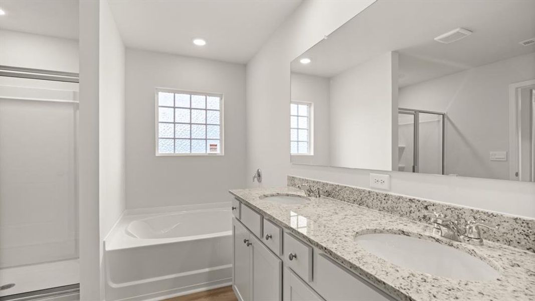 Furnished interior view inside a new home in Sheffield Highlands, Dallas (Image 12).