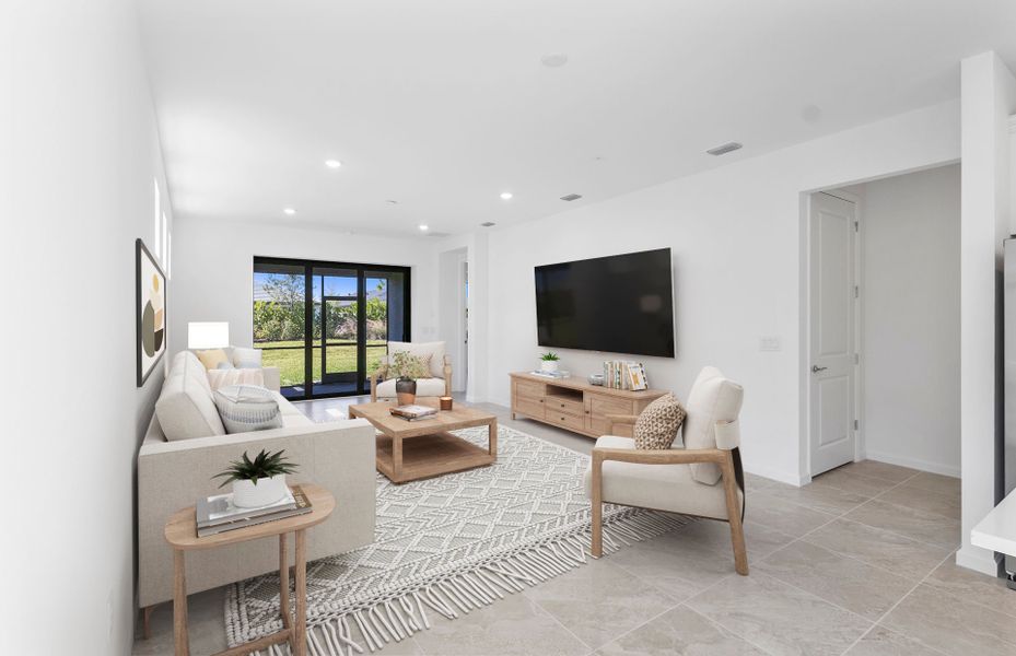 Furnished interior view inside a new home in Terreno, Naples (Image 10).
