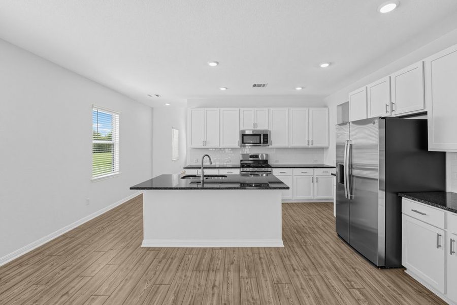 Furnished interior view inside a new home in Sunfield, Buda (Image 7).