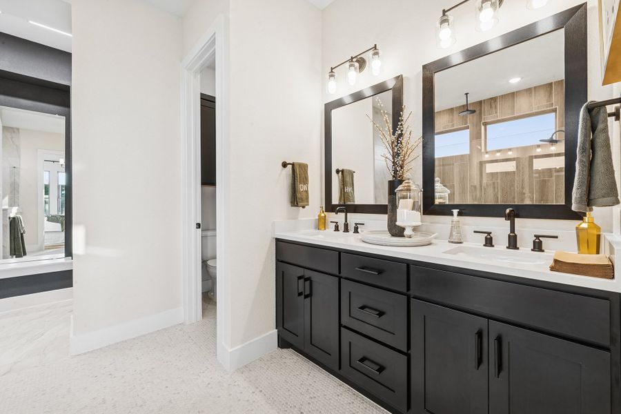Representative furnished interior of a home built from the The Rose by David Weekley Homes in Goodland – Classic Series, Grand Prairie (Image 5).