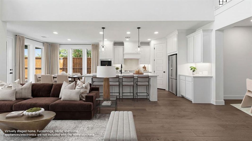 Furnished interior view inside a new home in The Heights at Uptown Celina, Celina (Image 5).