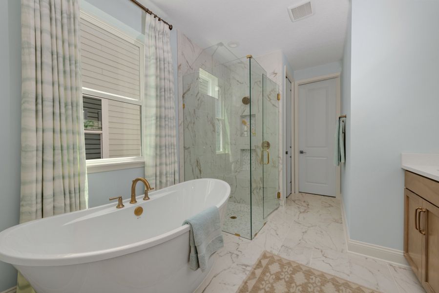 Representative furnished interior of a home built from the Sebring by Riverside Homes in Mariposa at EverRange, Jacksonville (Image 19).