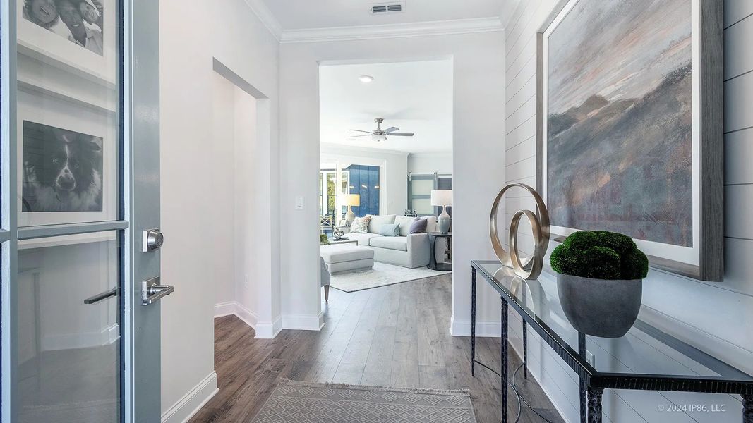 Representative furnished interior of a home built from the Promenade by Epcon Communities in The Courtyards by The Manor, Alpharetta (Image 8).