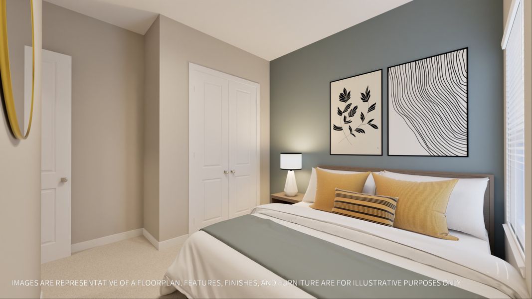 Furnished interior view inside a new home in Sunterra 40, Katy (Image 6).