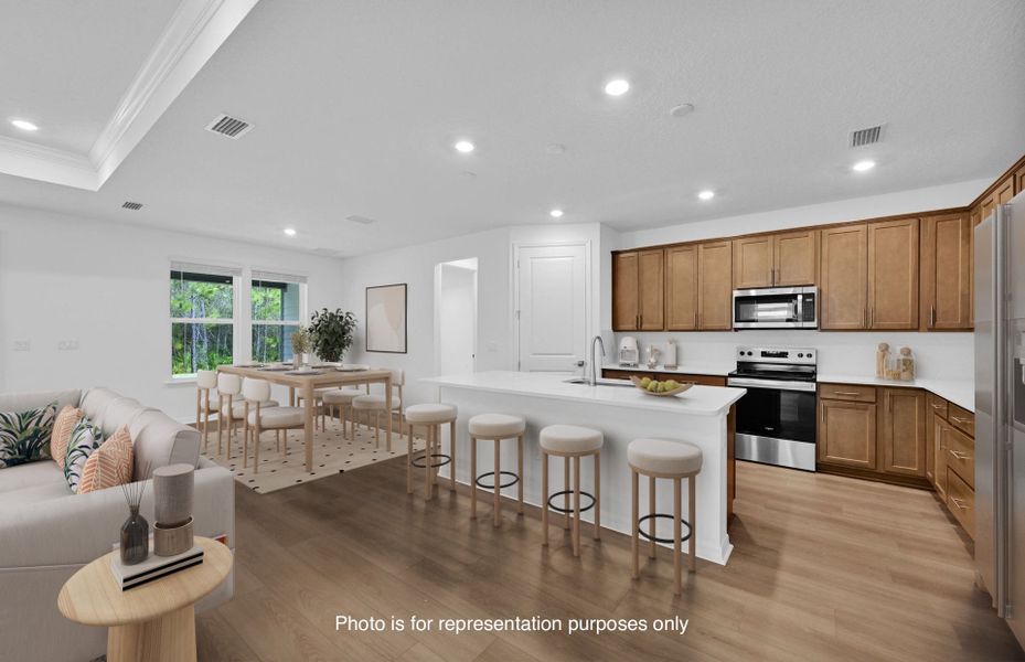 Furnished interior view inside a new home in Hyland Trail, Green Cove Springs (Image 11).