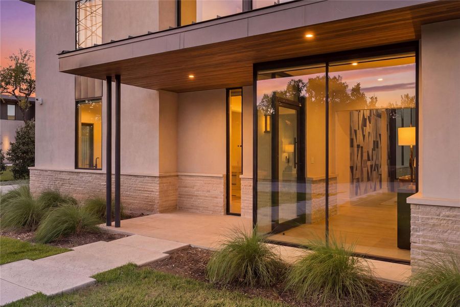 Exterior details and patio area of a home in , Austin (Image 3).