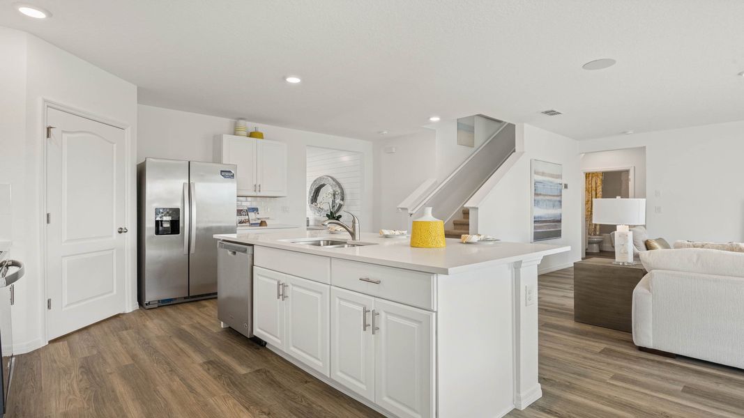 Furnished interior view inside a new home in Magnolia at the Bluffs Phase 3, Freeport (Image 6).