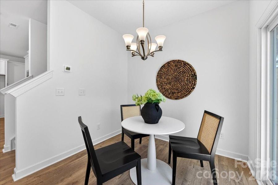 Furnished interior view inside a new home in , Charlotte (Image 10).