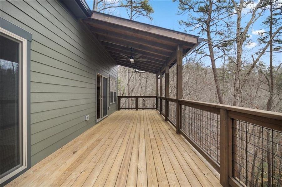 Exterior details and patio area of a home in , Ellijay (Image 3).