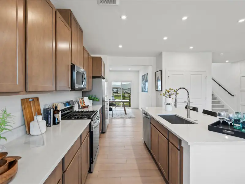 Furnished interior view inside a new home in Parkside at Victory Ridge, Colorado Springs (Image 7).