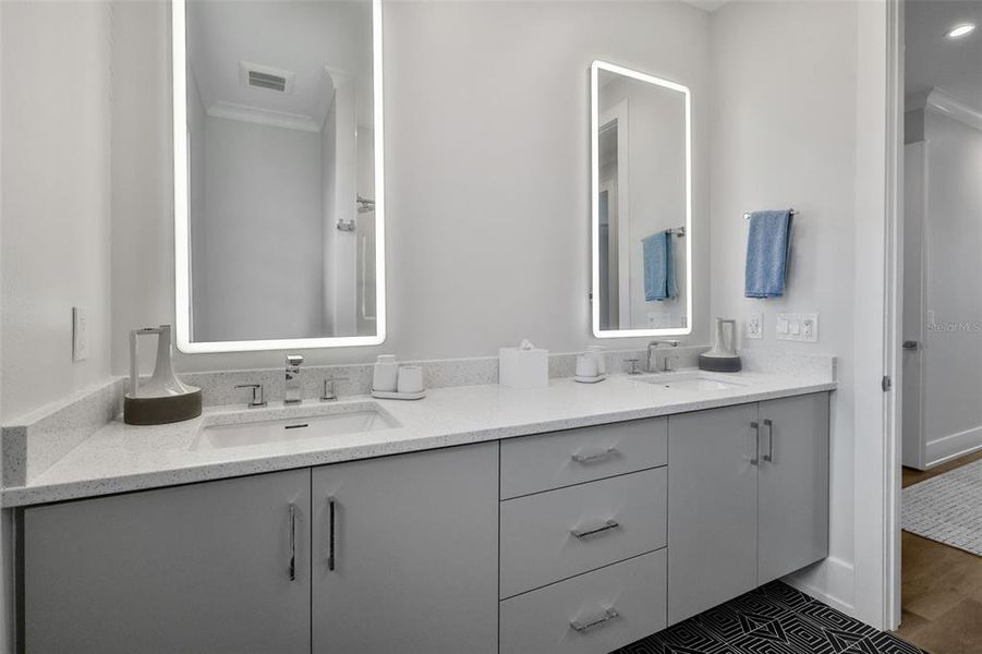 Furnished interior view inside a new home in , Flagler Beach (Image 64).
