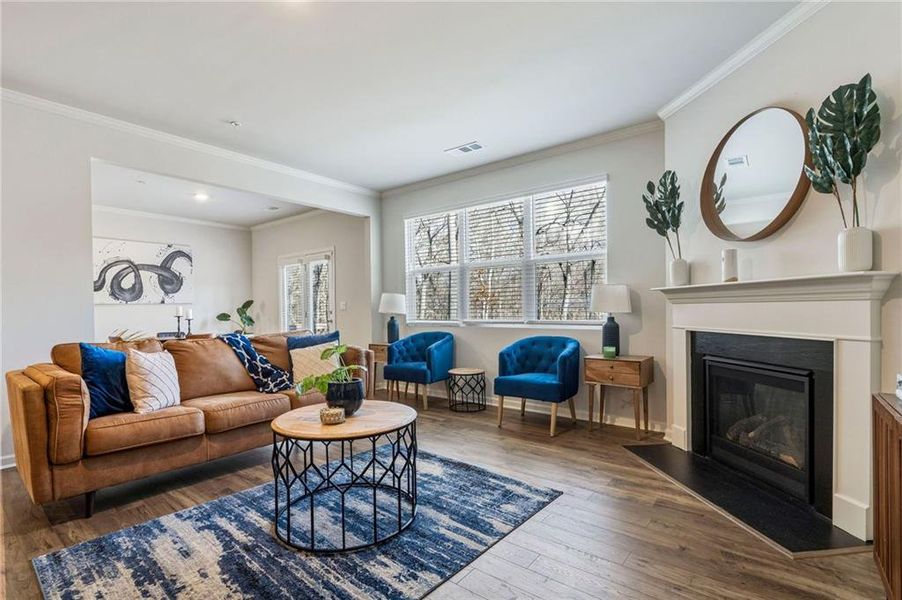 Furnished interior view inside a new home in , Fairburn (Image 25).