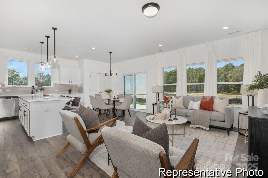 Furnished interior view inside a new home in Whispering Hills, Locust (Image 3).