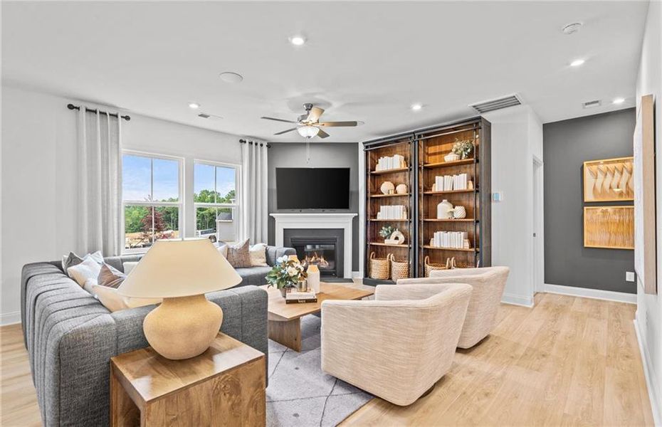 Furnished interior view inside a new home in Briar Creek, Atlanta (Image 11).