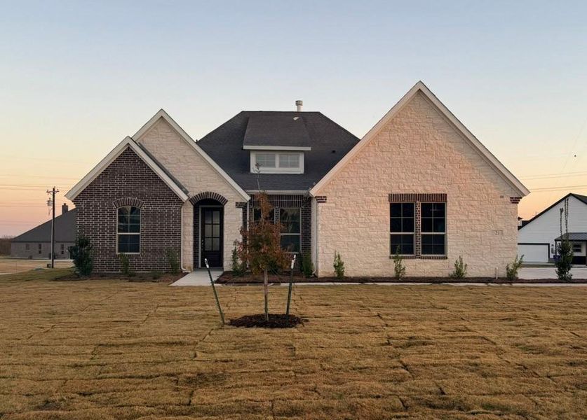 Front exterior of a new home in Parker Heights, Valley View, TX, highlighting curb appeal (Image 2). Front exterior of a new home in Parker Heights, Valley View, TX, highlighting curb appeal (Image 2).