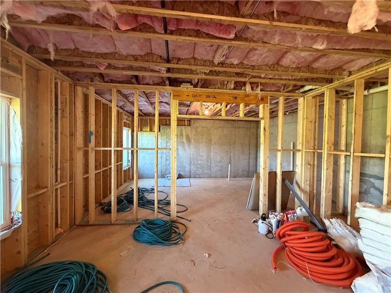 In-progress construction of a new home in Mallard’s Landing, Jefferson, GA (Image 41).