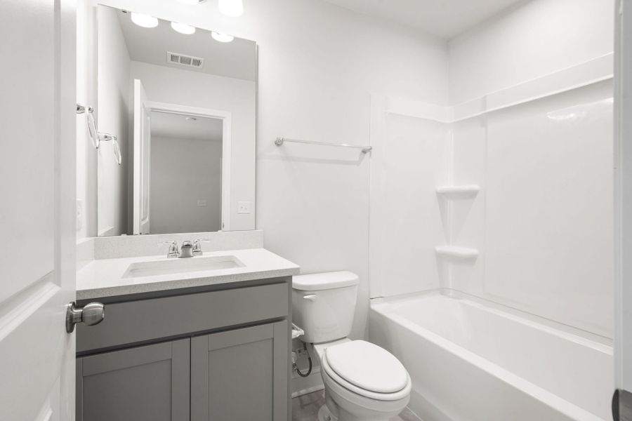 Furnished interior view inside a new home in Waterways, Richmond Hill (Image 11). Furnished interior view inside a new home in Waterways, Richmond Hill (Image 11).