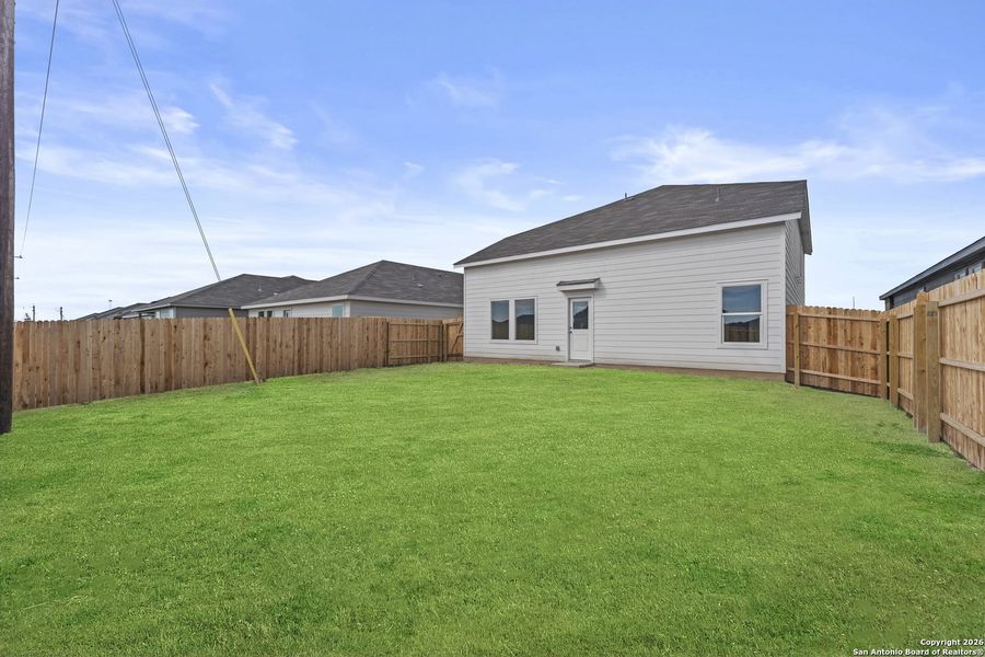 Exterior details and patio area of a home in Voss Farms: Watermill Collection, New Braunfels (Image 2).