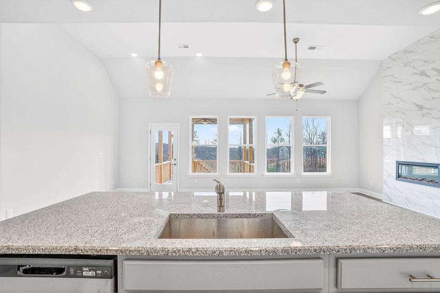 Close-up of interior finishes inside a home in , Homer (Image 12).
