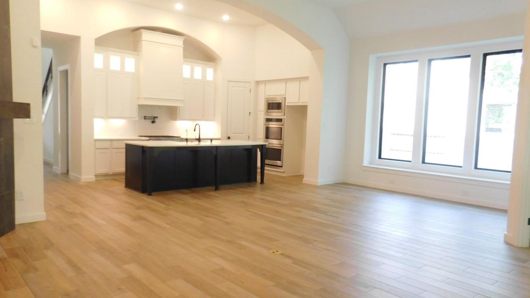 Kitchen, Dining and Living Room - Overall View